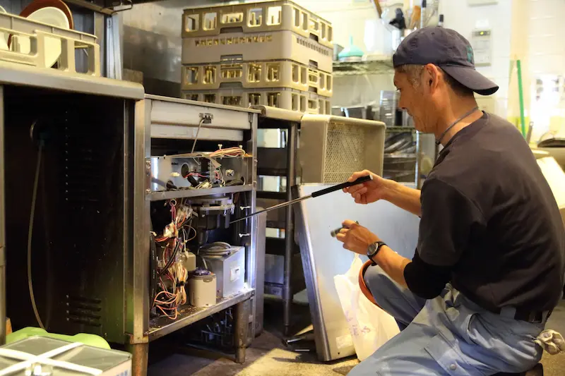 機械分解・移動等で原因を徹底調査